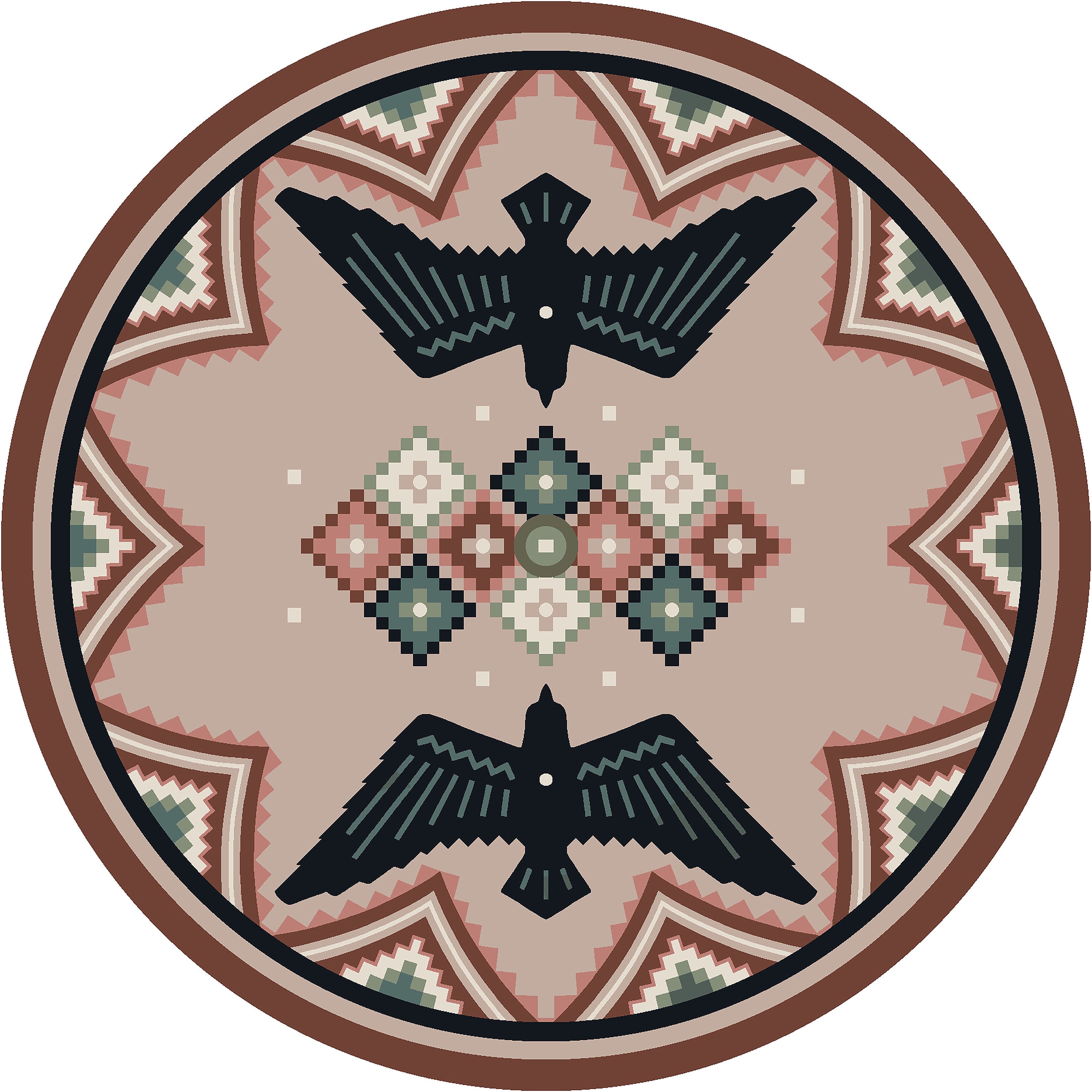 Sunset Mesa Dance Area Rug