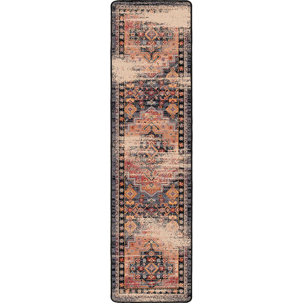 Persian Sunset- Distressed Area Rug