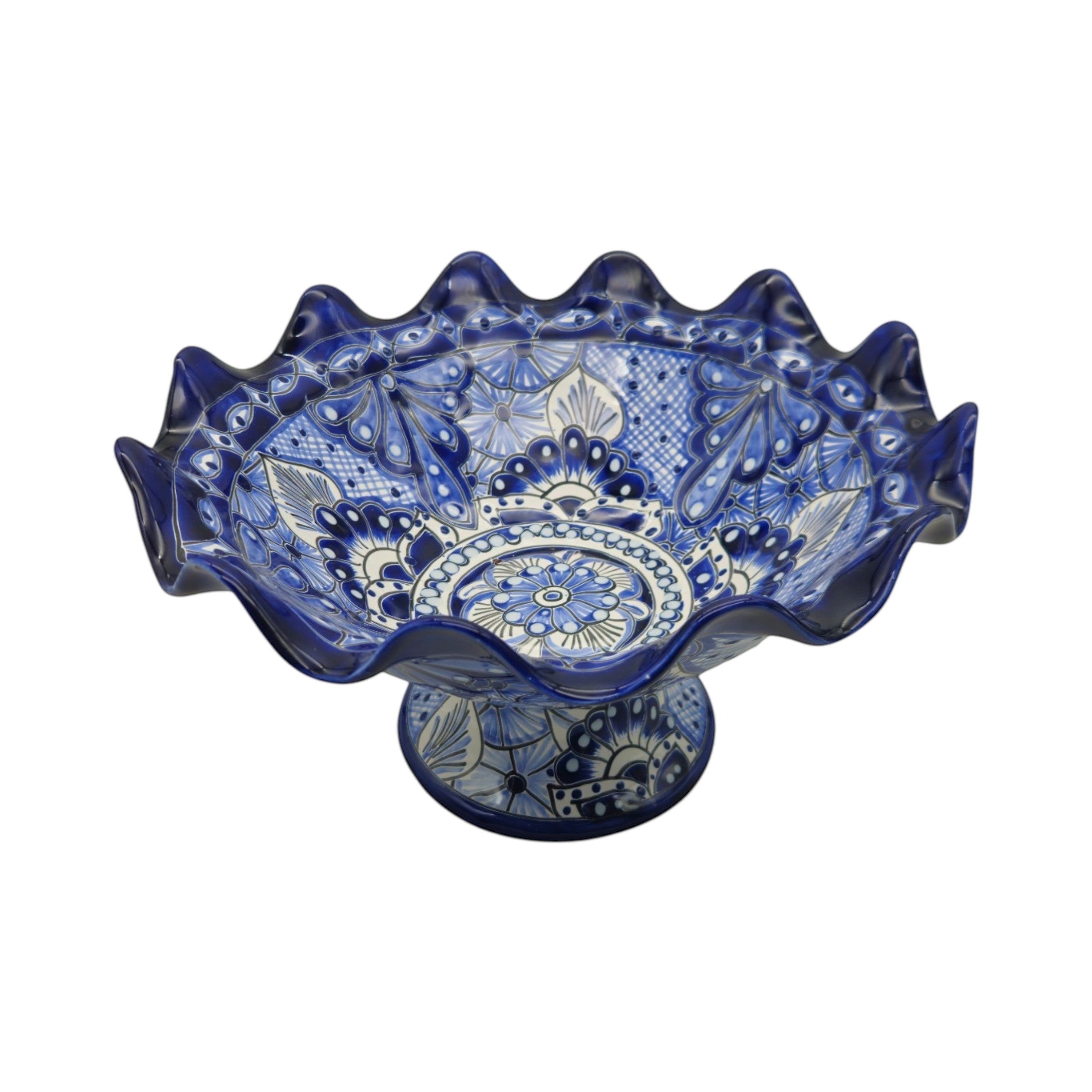 Talavera Fruit Basket | Hand-Painted Mexican Ceramic Centerpiece