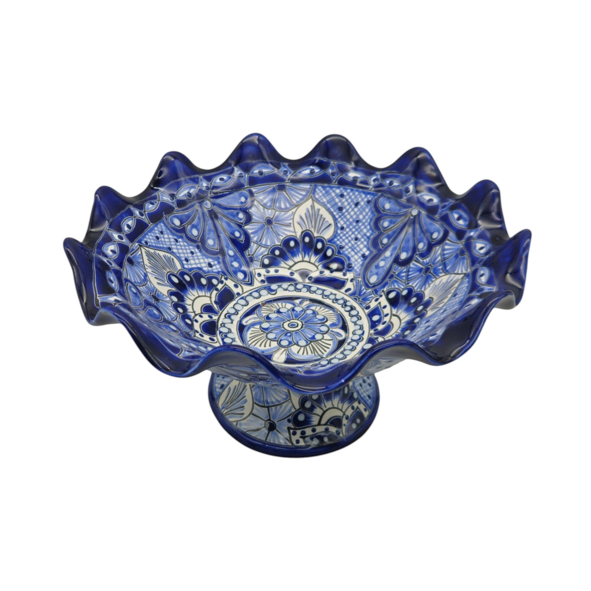 Talavera Fruit Basket | Hand-Painted Mexican Ceramic Centerpiece