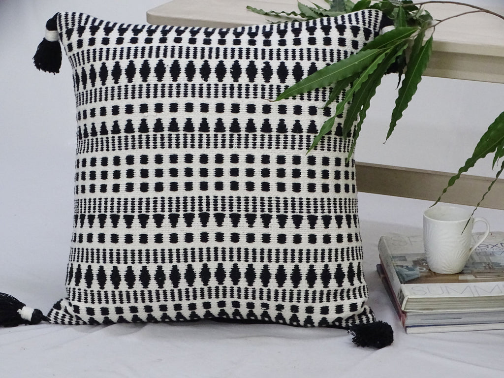 Midnight Mesa Handwoven Pillow