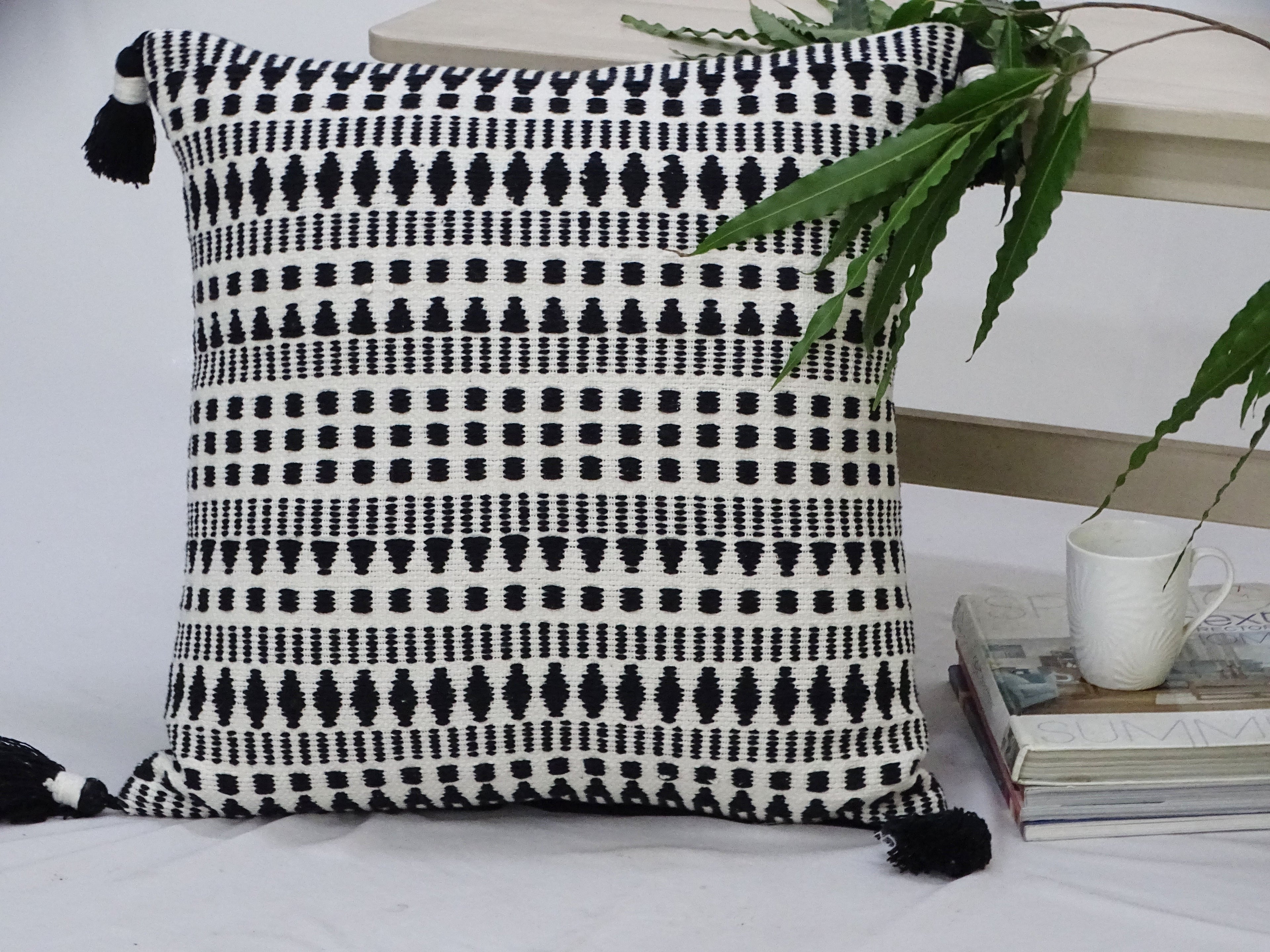 Midnight Mesa Handwoven Pillow