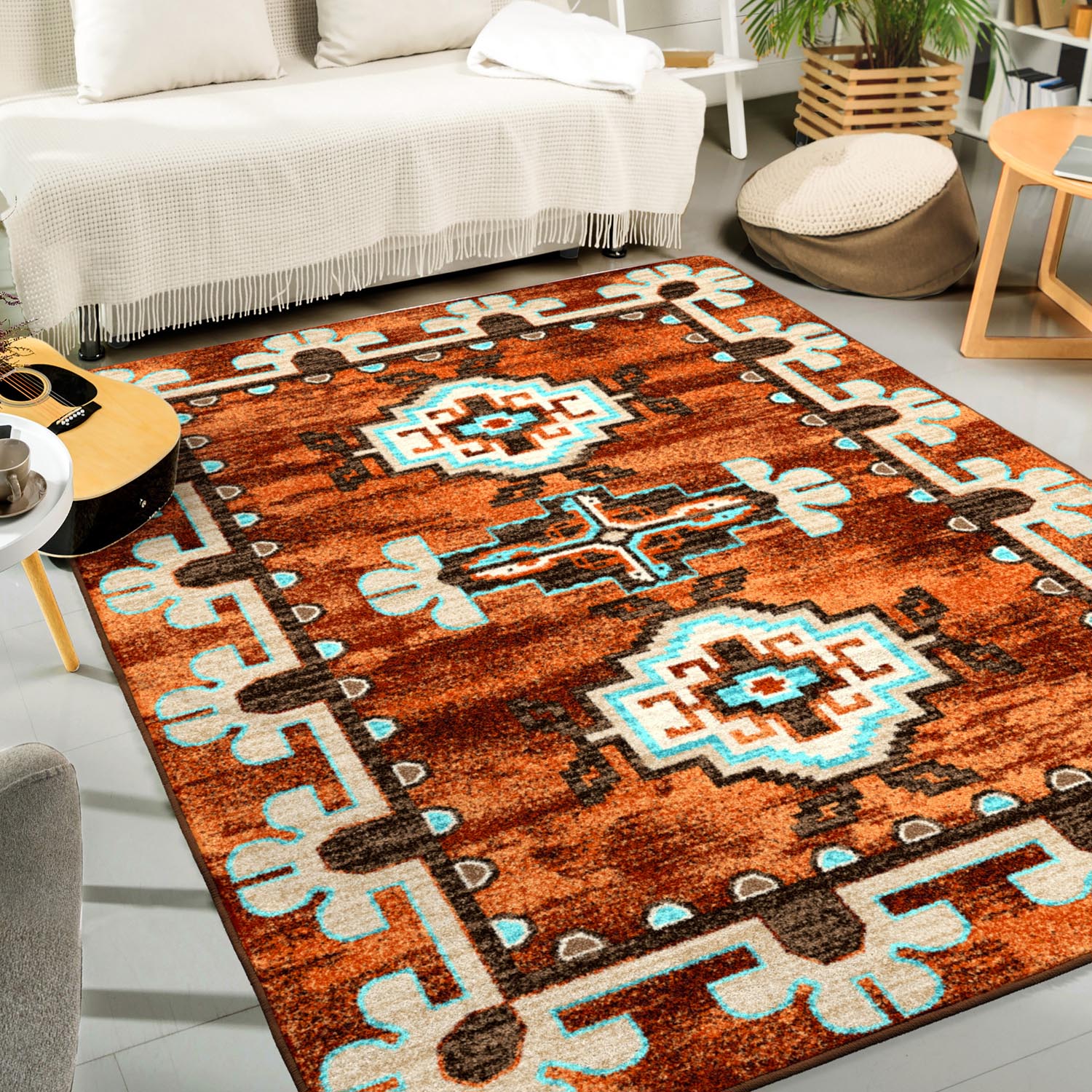 Rusted Badlands Area Rug
