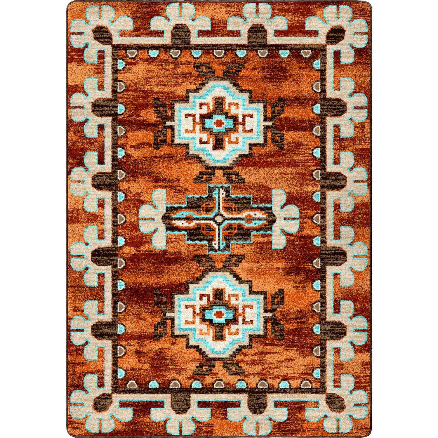 Rusted Badlands Area Rug
