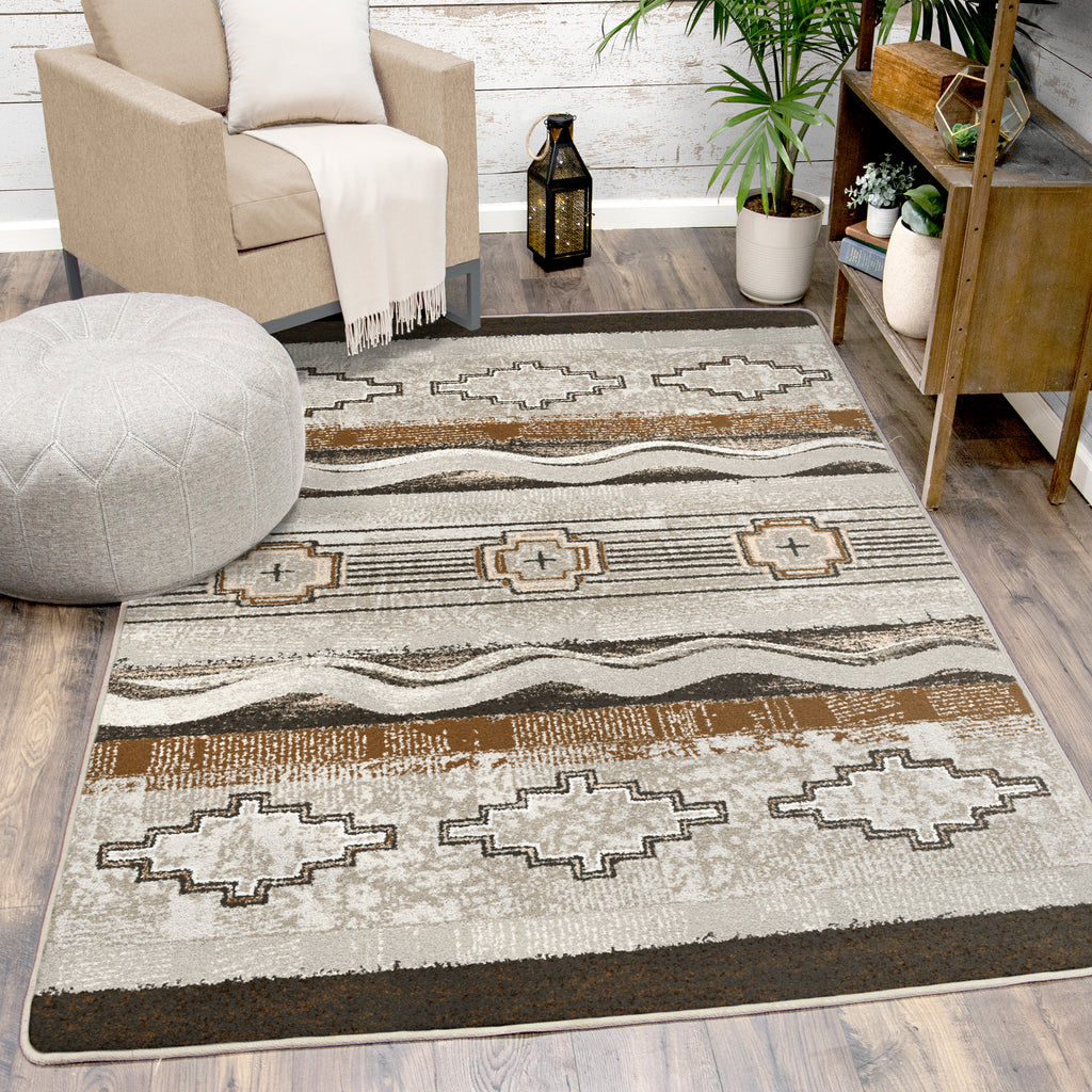 Old School Earthenware Area Rug