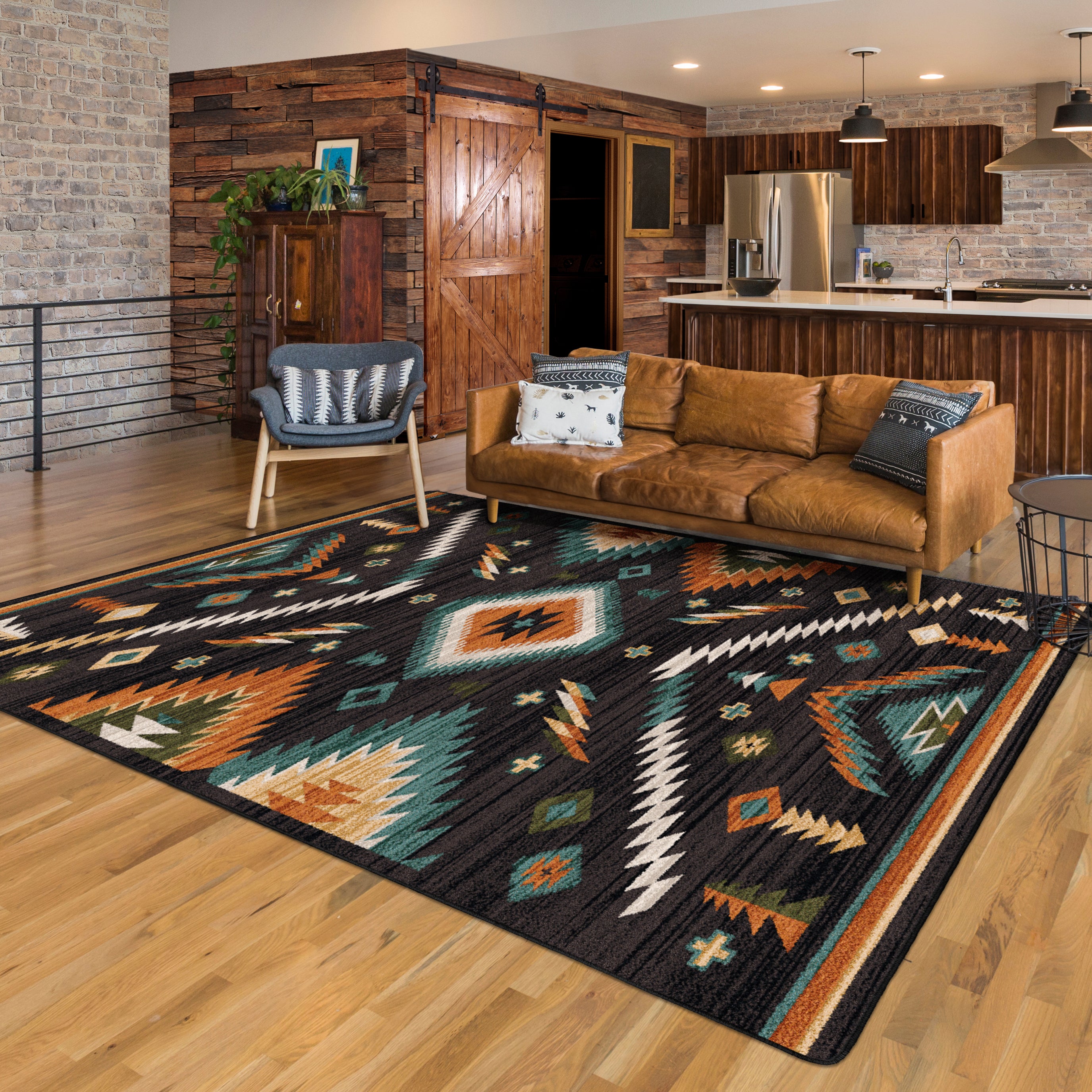 Interlaced Horizon in Gem Area Rug