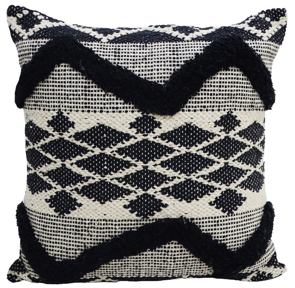 Decorative Tufted Chevron Pillow
