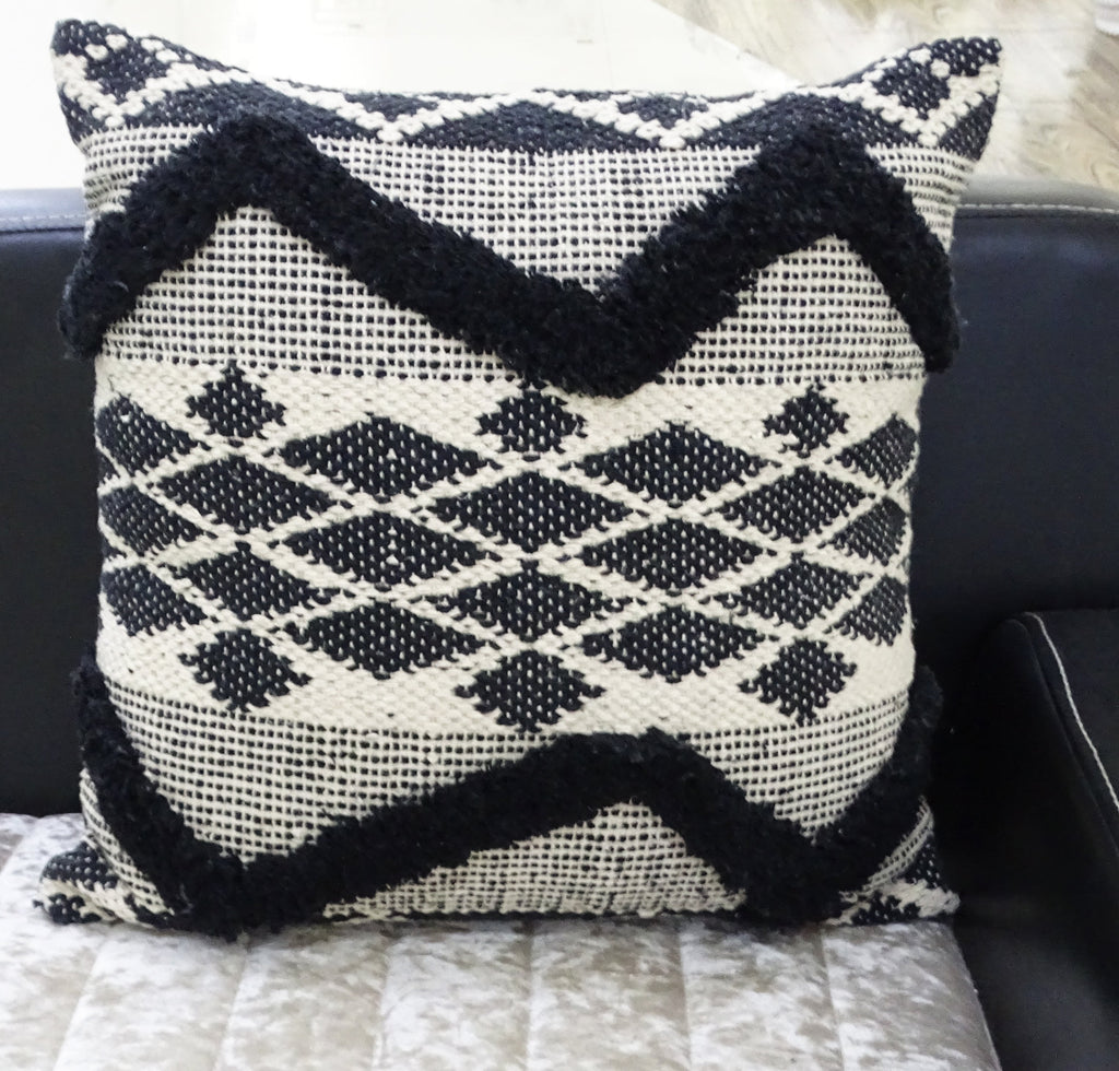 Decorative Tufted Chevron Pillow