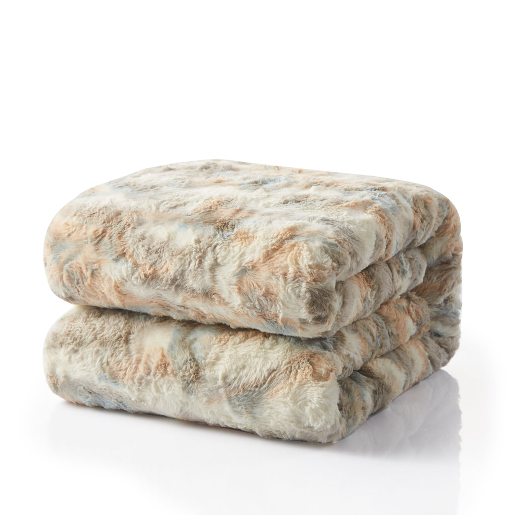 Tache Luxurious Russian Lynx Faux Fur Throw Blanket
