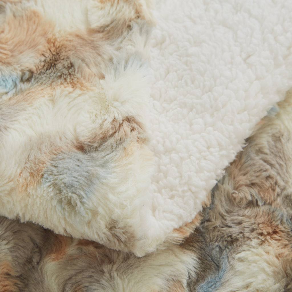 Tache Luxurious Russian Lynx Faux Fur Throw Blanket