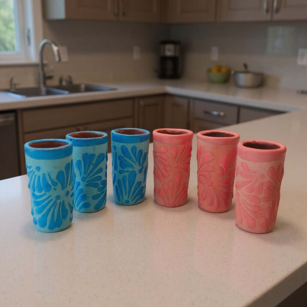 Blue Talavera Shot Glass