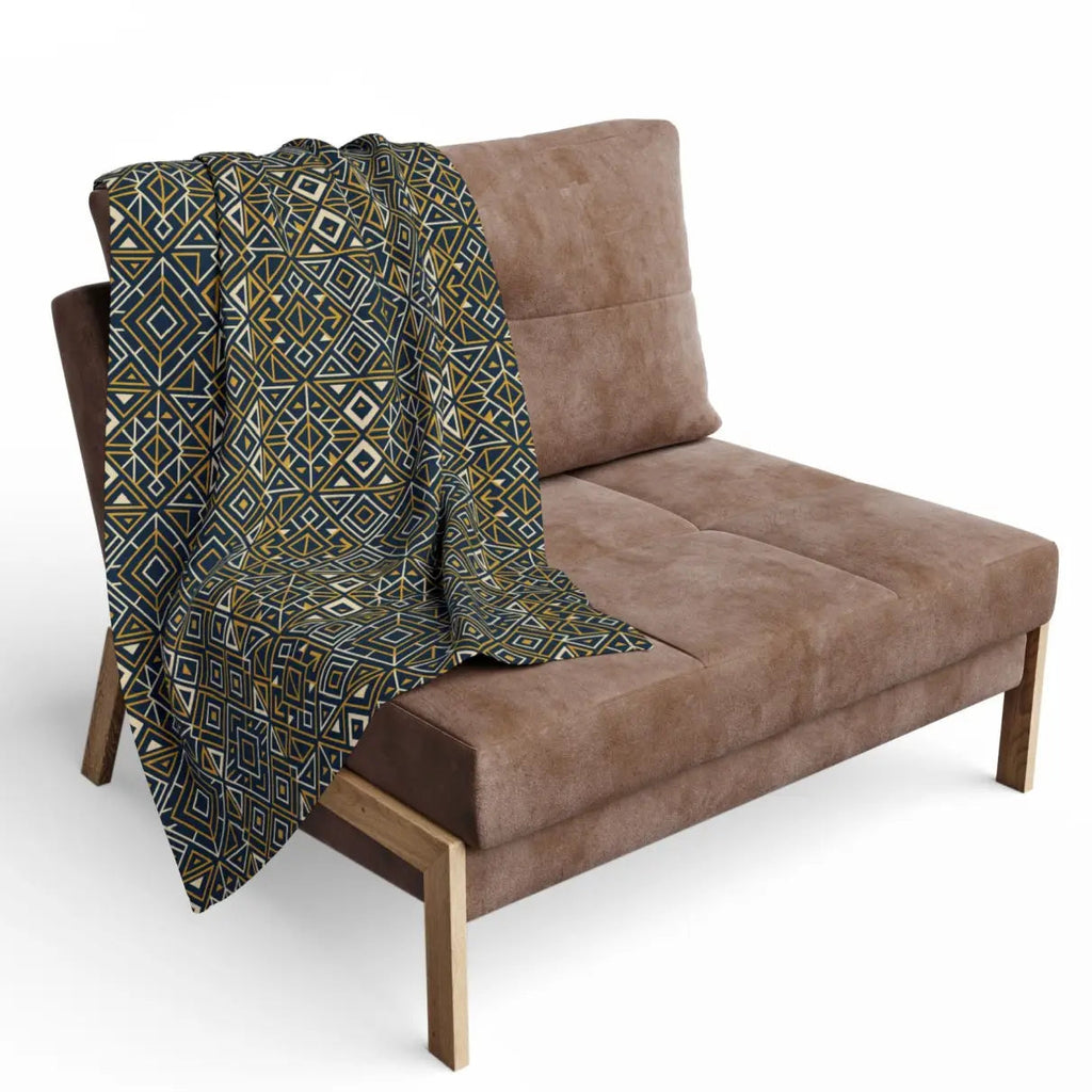 Boho Geometric Arctic Fleece Blanket – Ultra Soft