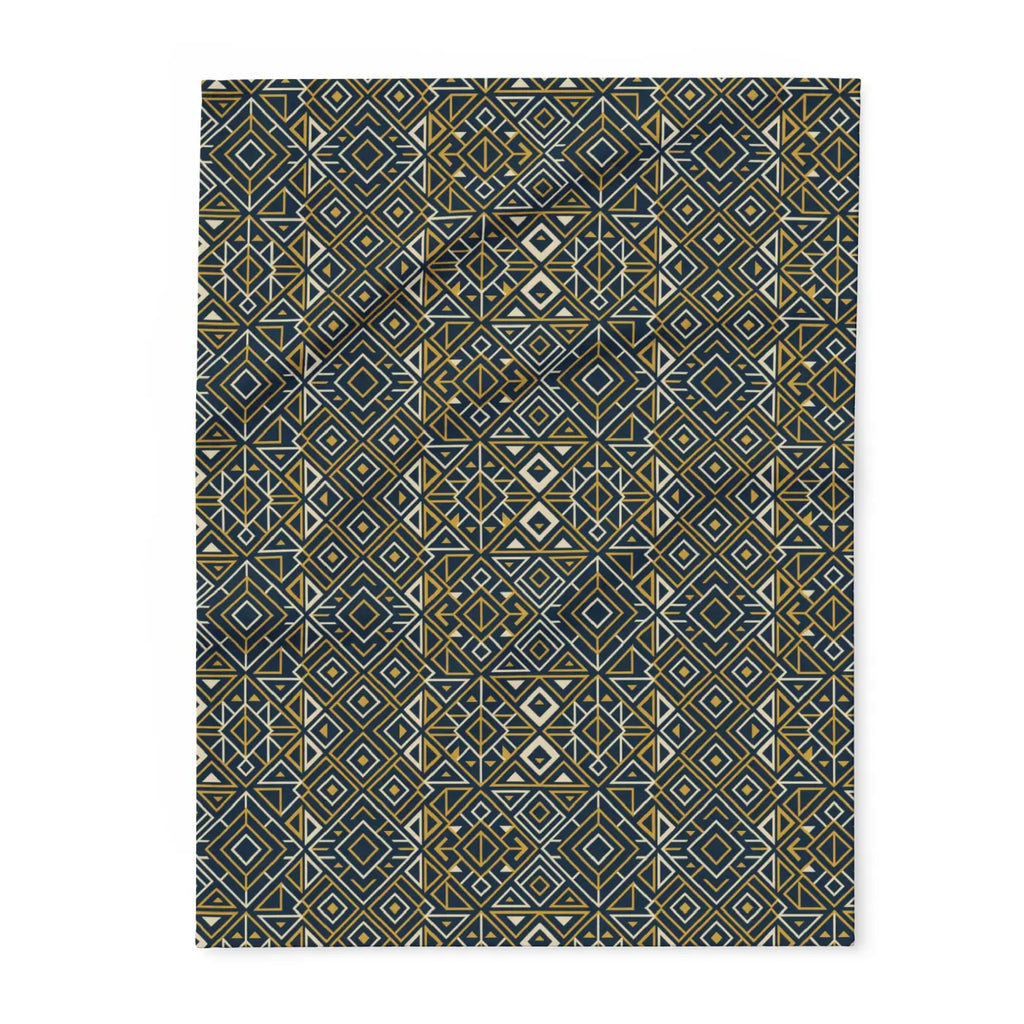 Boho Geometric Arctic Fleece Blanket – Ultra Soft