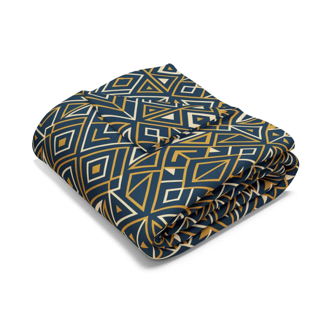 Boho Geometric Arctic Fleece Blanket – Ultra Soft