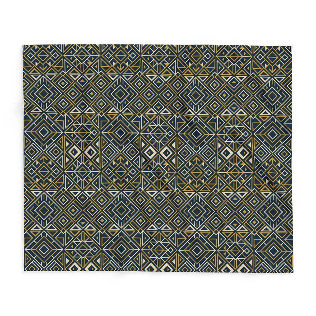 Boho Geometric Arctic Fleece Blanket – Ultra Soft