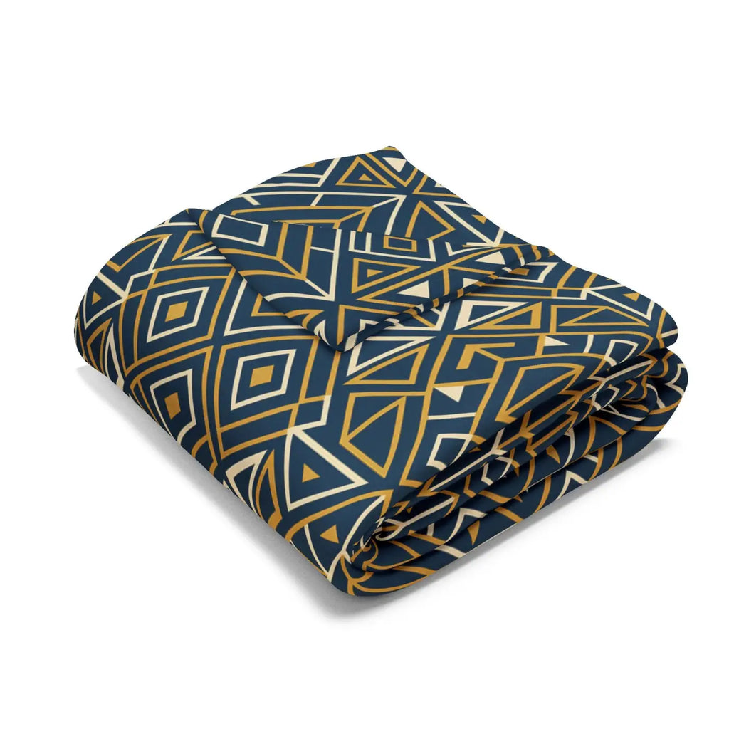 Boho Geometric Arctic Fleece Blanket – Ultra Soft