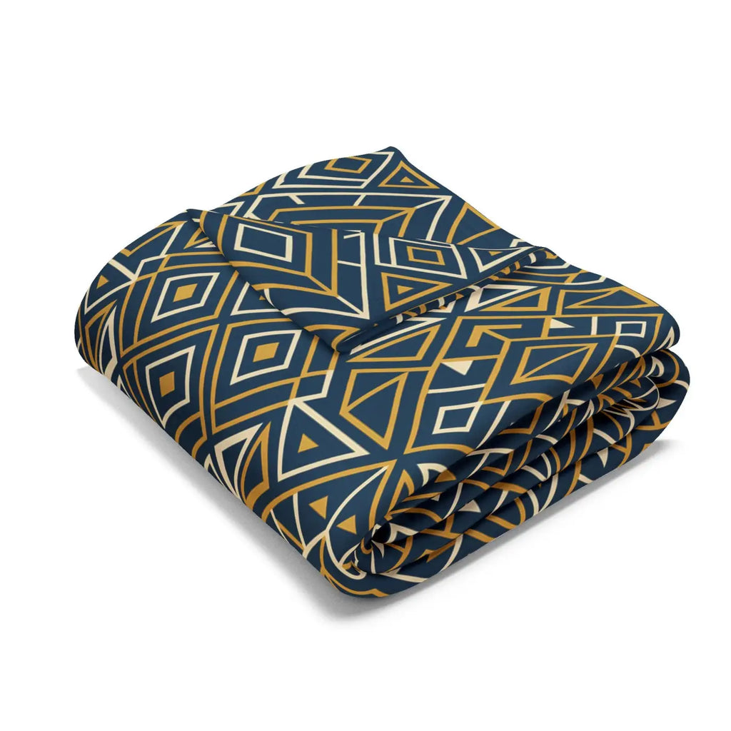 Boho Geometric Arctic Fleece Blanket – Ultra Soft