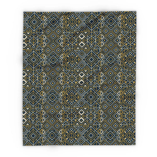 Boho Geometric Arctic Fleece Blanket – Ultra Soft